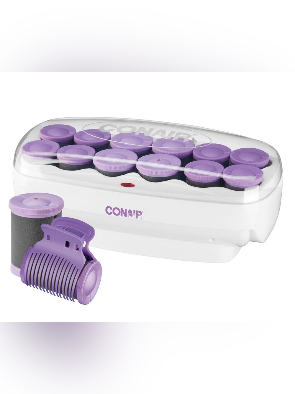 Conair Hot Rollers with 12 White Super Clips. Open box; brand new unused product